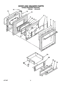 08 - Door And Drawer parts for Whirlpool Range SF367PEYN0 from AppliancePartsPros.com