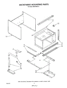05 - Microwave Mounting parts for Whirlpool Oven RM778PXT5 from AppliancePartsPros.com