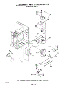 06 - Magnetron And Air Flow parts for Whirlpool Oven RM778PXT5 from AppliancePartsPros.com