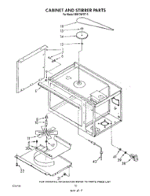 07 - Cabinet And Stirrer parts for Whirlpool Oven RM778PXT5 from AppliancePartsPros.com