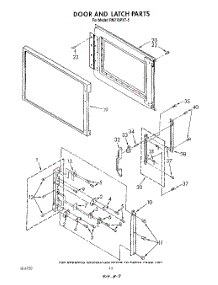 09 - Door And Latch parts for Whirlpool Oven RM778PXT5 from AppliancePartsPros.com