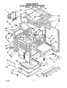 05 - Oven parts for Whirlpool Range SF367PEYB2 from AppliancePartsPros.com