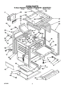 06 - Oven parts for Whirlpool Range SF367PEYN1 from AppliancePartsPros.com