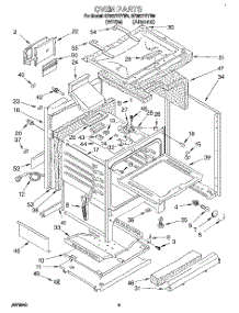 05 - Oven parts for Whirlpool Range SF367PEYW4 from AppliancePartsPros.com