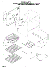 04 - Unit parts for Whirlpool Range RF376PXDQ1 from AppliancePartsPros.com