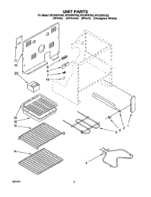 04 - Unit parts for Whirlpool Range RF376PXYW3 from AppliancePartsPros.com