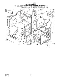 05 - Oven parts for Whirlpool Range RF376PXYW3 from AppliancePartsPros.com