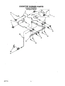 04 - Cooktop Burner parts for Whirlpool Range SF367PEYQ0 from AppliancePartsPros.com