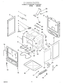 03 - Chassis parts for Whirlpool Range RF386PXEW1 from AppliancePartsPros.com