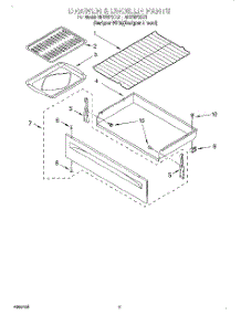 04 - Drawer And Broiler parts for Whirlpool Range RF376PXEZ1 from AppliancePartsPros.com