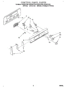 02 - Control Panel parts for Whirlpool Range RF376PXYQ2 from AppliancePartsPros.com