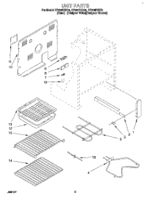 04 - Unit parts for Whirlpool Range RF386PXDQ0 from AppliancePartsPros.com