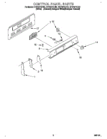 02 - Control Panel parts for Whirlpool Range RF376PXDQ0 from AppliancePartsPros.com