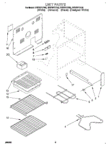 04 - Unit parts for Whirlpool Range RF376PXYB2 from AppliancePartsPros.com