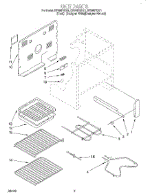 04 - Unit parts for Whirlpool Range RF386PXDQ1 from AppliancePartsPros.com