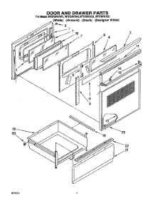 03 - Door And Drawer parts for Whirlpool Range RF376PXYB1 from AppliancePartsPros.com