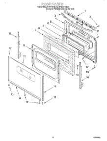 05 - Door, Lit / Optional parts for Whirlpool Range RF376PXEQ0 from AppliancePartsPros.com