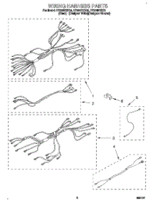 06 - Wiring Harness, Lit / Optional parts for Whirlpool Range RF386PXDB0 from AppliancePartsPros.com