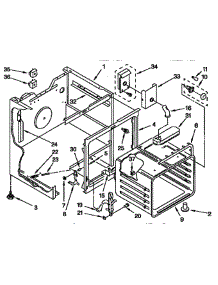 Oven parts for Whirlpool Range RF376PXYQ3 from AppliancePartsPros.com