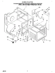 05 - Oven parts for Whirlpool Range RF376PXDW1 from AppliancePartsPros.com