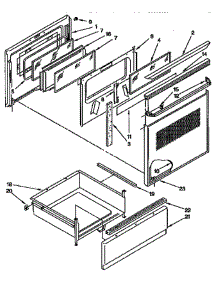 Door And Drawer parts for Whirlpool Range RF376PXYB3 from AppliancePartsPros.com