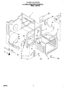 04 - Oven parts for Whirlpool Range RF366PXDW0 from AppliancePartsPros.com