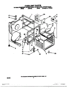 05 - Oven Unit parts for Whirlpool Range RF366PXXW2 from AppliancePartsPros.com