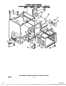 05 - Oven Unit parts for Whirlpool Range RF366PXXQ0 from AppliancePartsPros.com