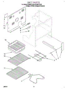 02 - Unit parts for Whirlpool Range RF366PXDZ0 from AppliancePartsPros.com