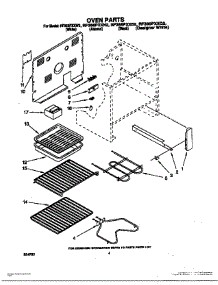 03 - Oven parts for Whirlpool Range RF366PXXB2 from AppliancePartsPros.com