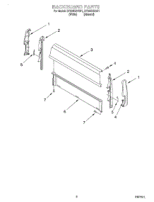 02 - Backguard parts for Whirlpool Range SF302BSGN1 from AppliancePartsPros.com