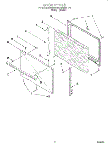 06 - Door, Lit / Optional parts for Whirlpool Range SF3000SEN0 from AppliancePartsPros.com