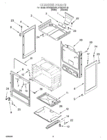 04 - Chassis parts for Whirlpool Range SF3020SGW0 from AppliancePartsPros.com