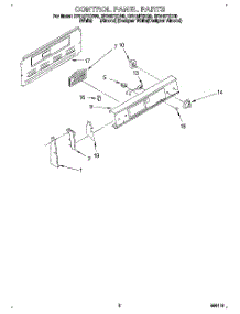 02 - Control Panel parts for Whirlpool Range RF315PXDZ0 from AppliancePartsPros.com