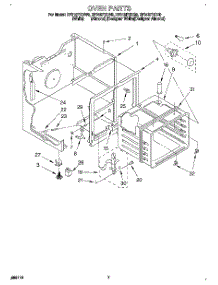05 - Oven parts for Whirlpool Range RF315PXDN0 from AppliancePartsPros.com