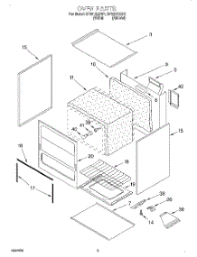 02 - Oven parts for Whirlpool Range SF3010EEN1 from AppliancePartsPros.com