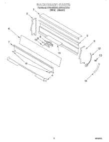 04 - Backguard parts for Whirlpool Range SF5140EEN0 from AppliancePartsPros.com