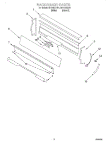 04 - Backguard parts for Whirlpool Range SF5140EEW1 from AppliancePartsPros.com