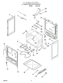 03 - Chassis parts for Whirlpool Range RF324PXEW1 from AppliancePartsPros.com