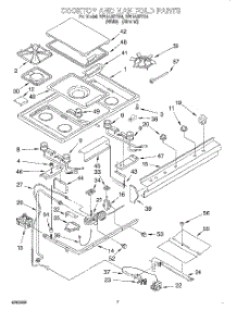 05 - Cooktop And Manifold, Literature parts for Whirlpool Range SF5140EYN4 from AppliancePartsPros.com