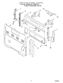 02 - Control Panel parts for Whirlpool Range RF325PXEQ0 from AppliancePartsPros.com