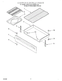 04 - Drawer And Broiler parts for Whirlpool Range RF325PXEQ0 from AppliancePartsPros.com
