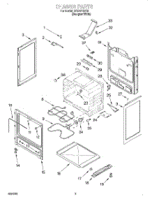 03 - Chassis parts for Whirlpool Range RF324PXEQ0 from AppliancePartsPros.com