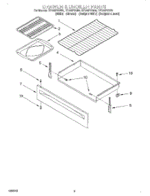 04 - Drawer & Broiler parts for Whirlpool Range RF325PXGZ0 from AppliancePartsPros.com