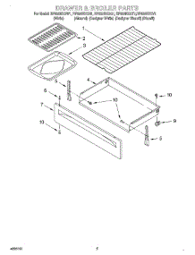 04 - Drawer And Broiler parts for Whirlpool Range RF302BXGN1 from AppliancePartsPros.com