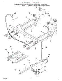 03 - Manifold parts for Whirlpool Range SF325PEGZ5 from AppliancePartsPros.com