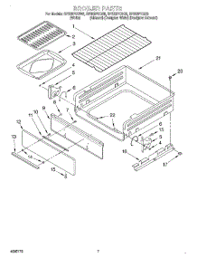 05 - Broiler parts for Whirlpool Range SF325PEGZ5 from AppliancePartsPros.com