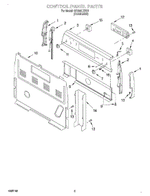 04 - Control Panel parts for Whirlpool Range GR399LXHS1 from AppliancePartsPros.com