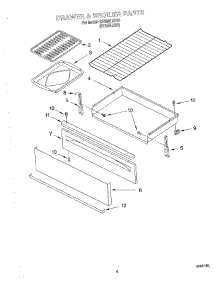 05 - Drawer And Broiler, Optional parts for Whirlpool Range GR399LXHS1 from AppliancePartsPros.com