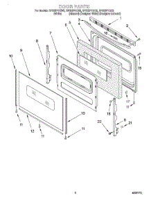 06 - Door, Optional parts for Whirlpool Range SF325PEGZ5 from AppliancePartsPros.com